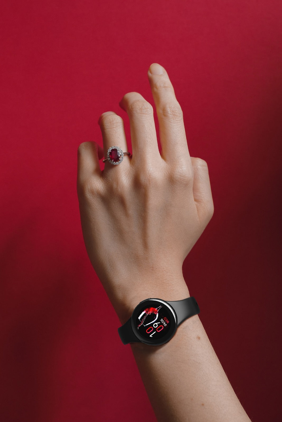 DM75 Anhänger Smartwach FULL HD AMOLED mit Armband und Halskette