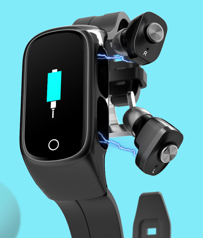 N8 Auricolare Bluetooth Smartwatch con riproduzione musicale Bracciale sportivo