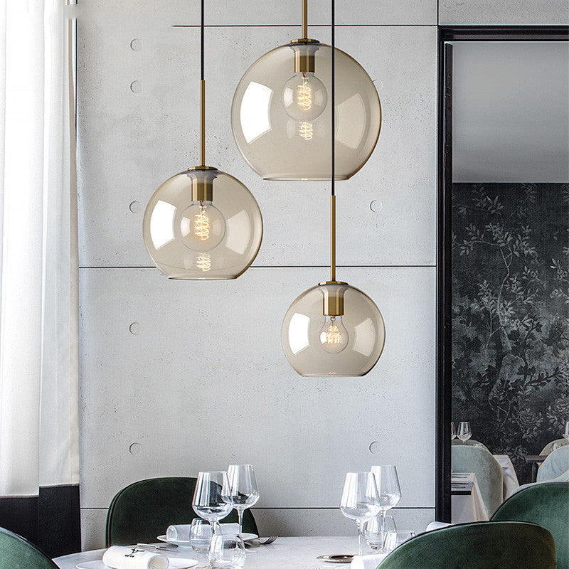 Creative Staircase Cafe Nordic Minimalist Glas Kronleuchter