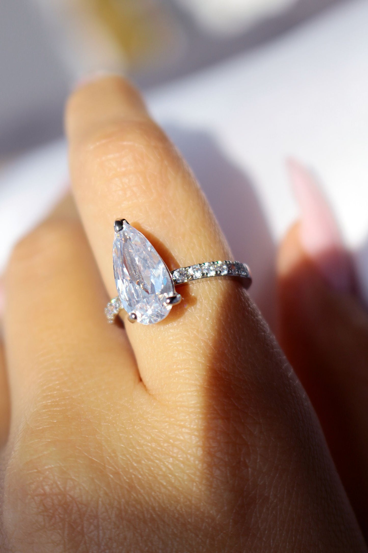 "Royal" | 925 Silber Birnen Cocktail Ring
