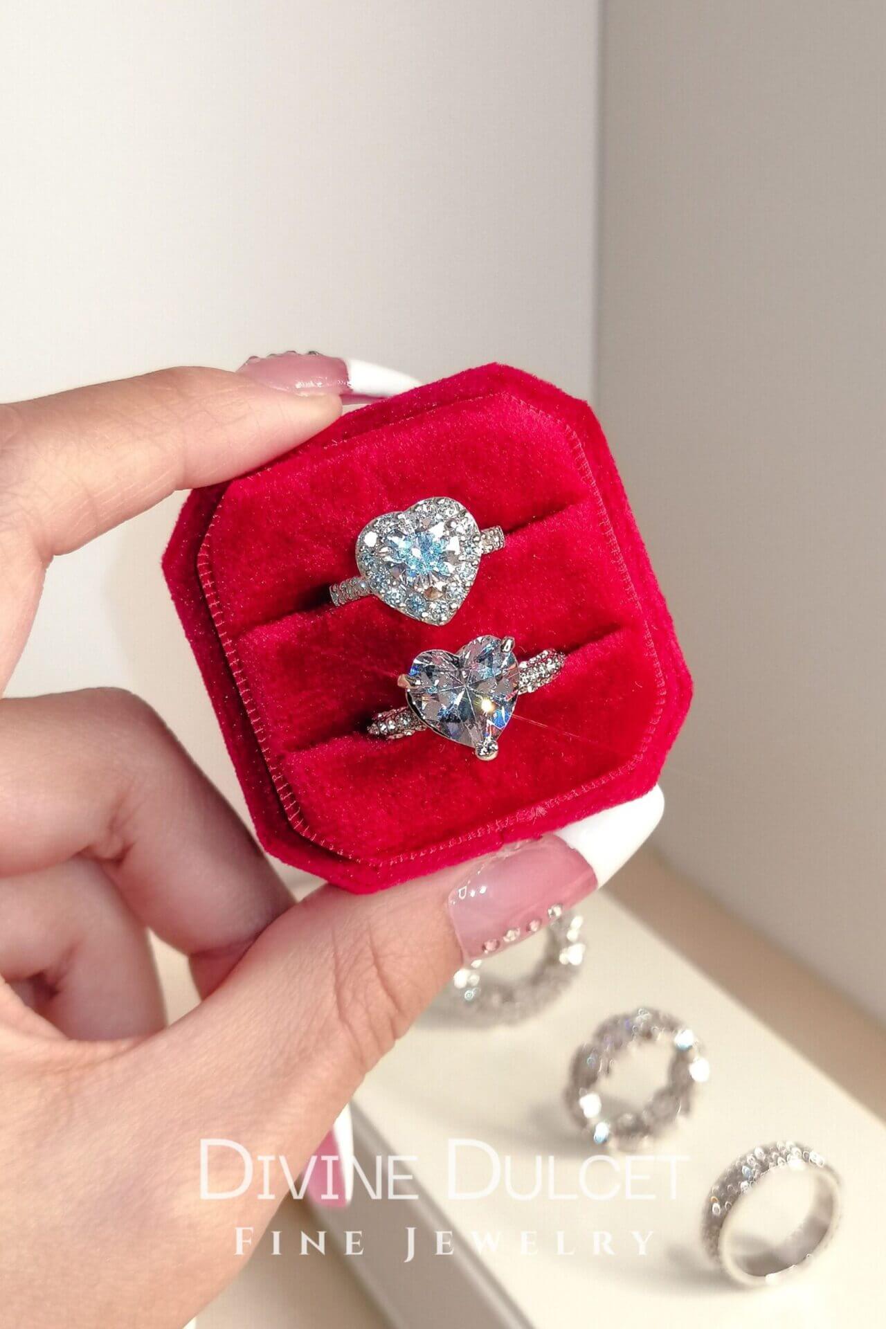 Anello con cuore in argento 925