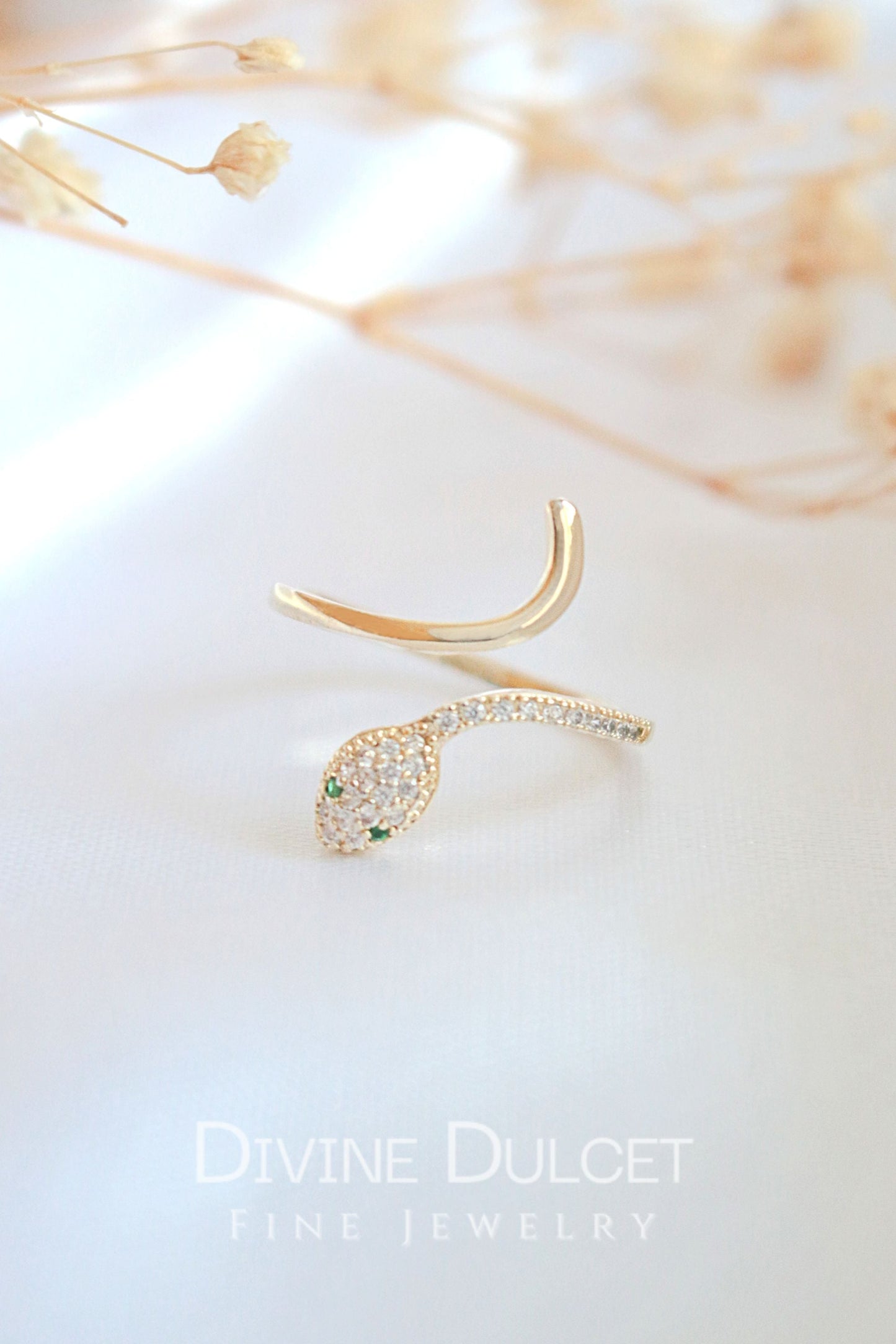Anello regolabile Serpeverde 24 carati