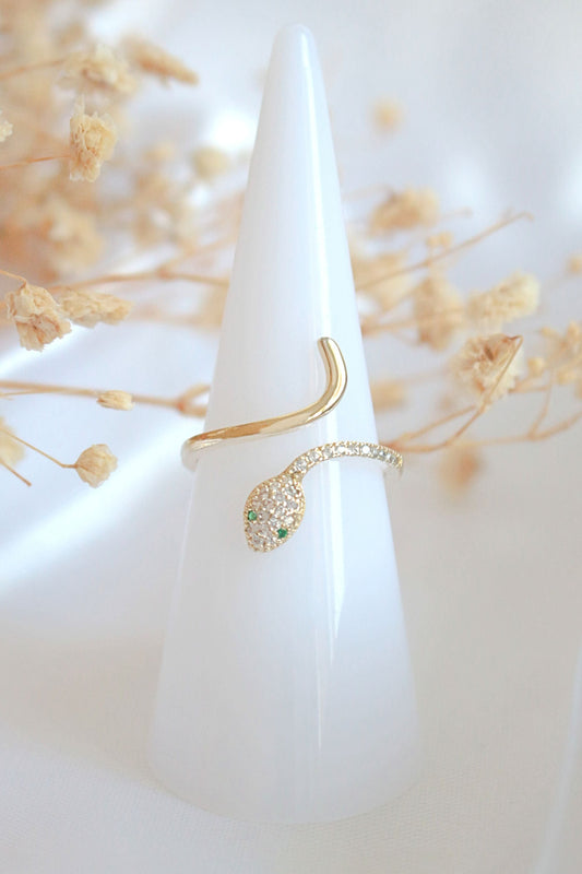 Anello regolabile Serpeverde 24 carati