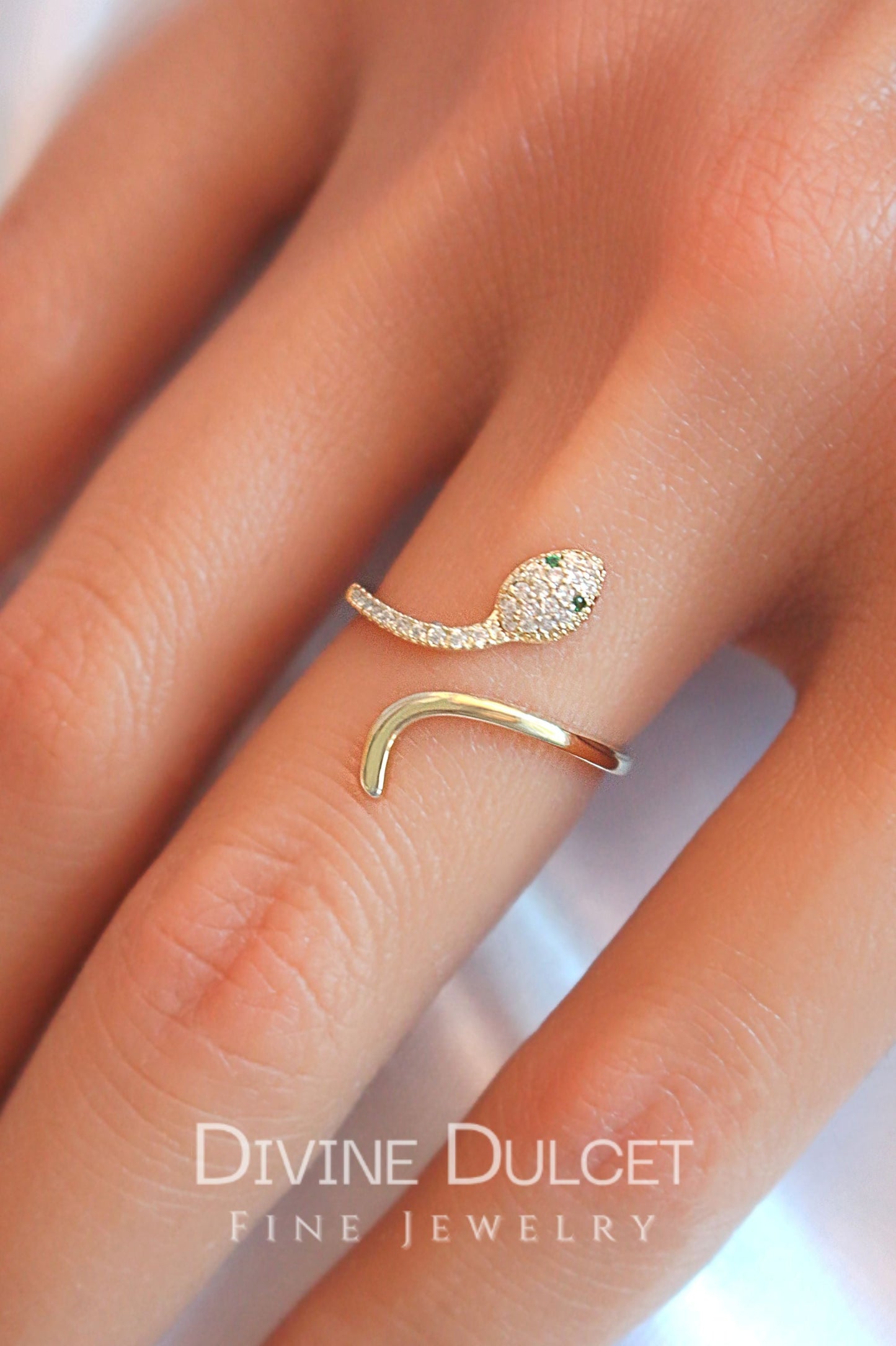Anello regolabile Serpeverde 24 carati