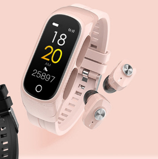 N8 Auricolare Bluetooth Smartwatch con riproduzione musicale Bracciale sportivo