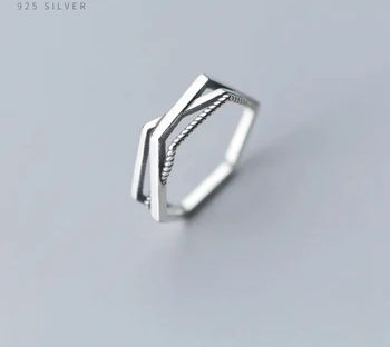 925 Sterling Silber Ring für Frauen Geschenk Freie Größe Ring Feines Design
