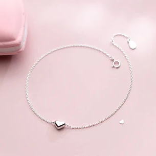 Collana a forma di cuore in argento sterling 925, stile etnico