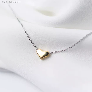 Collane con ciondolo a forma di cuore in argento sterling 925