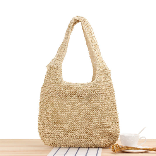 Freizeit-Ein-Schulter-Strohtasche