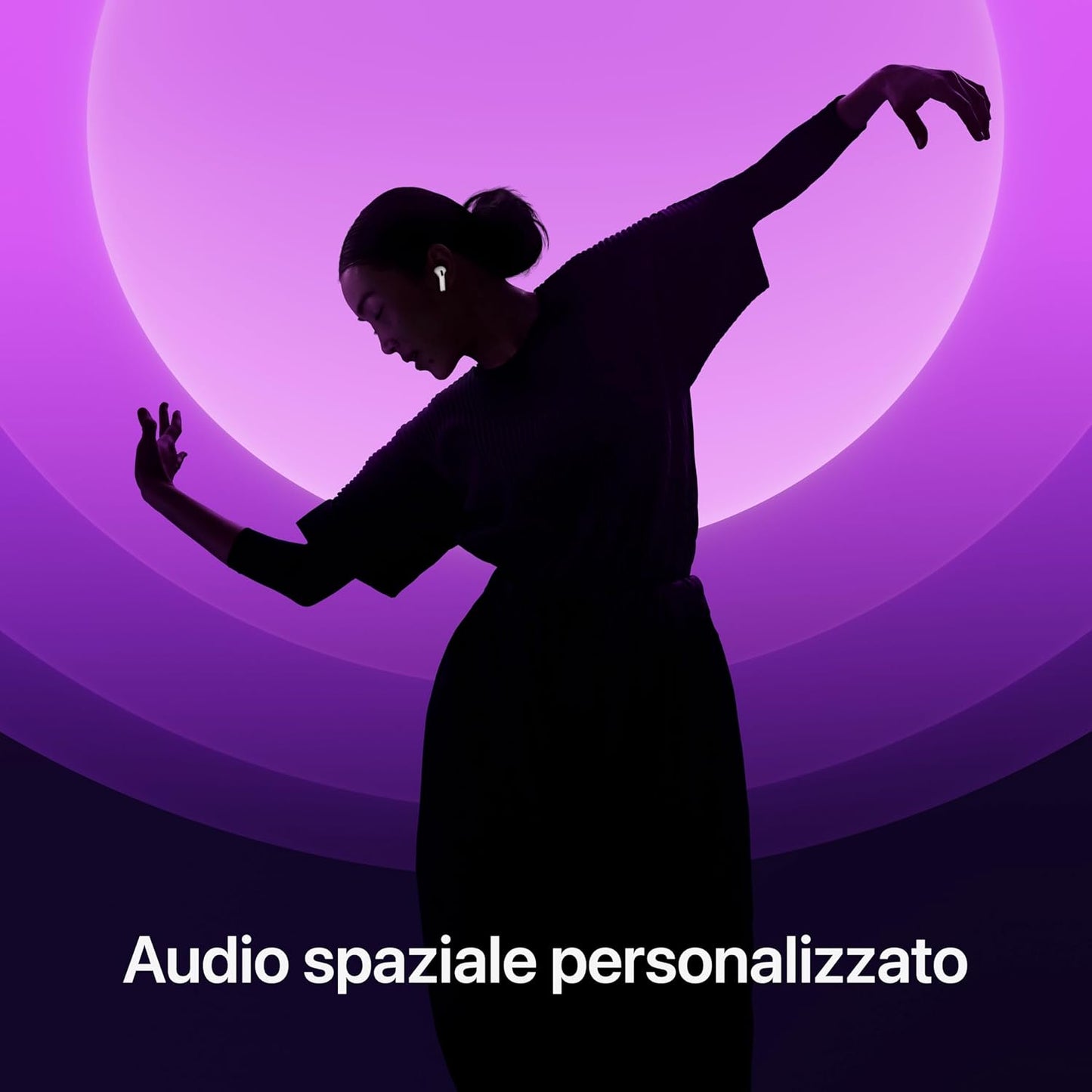 Apple AirPods 4 with Active Noise Cancellation, Adaptive Audio, Transparency, Custom Space Audio, USB-C Charging Case, Senza fili Charging
