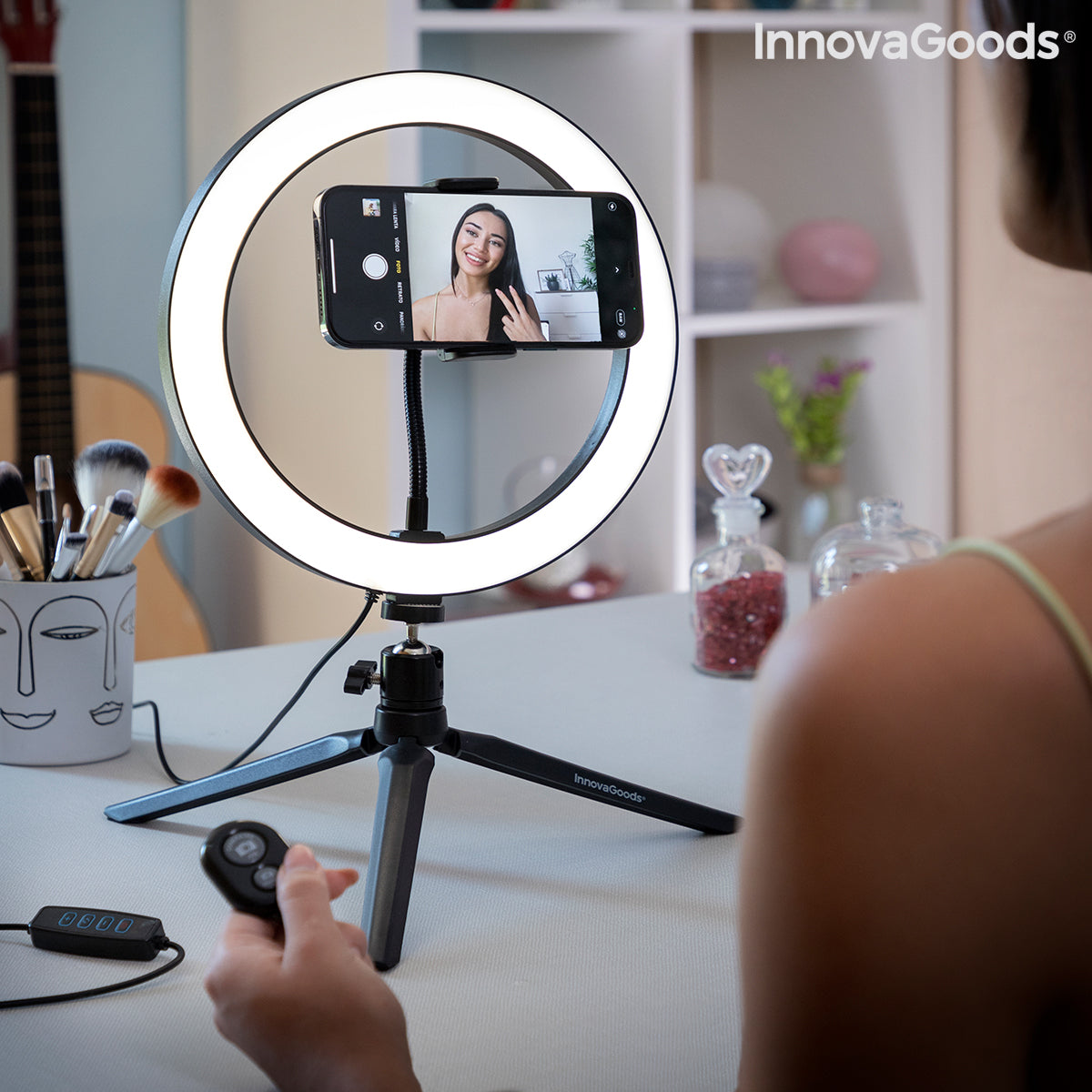 Selfie Ring Light with Tripod and Remote Youaro InnovaGoods