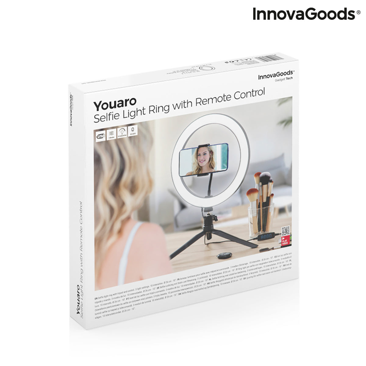 Selfie Ring Light with Tripod and Remote Youaro InnovaGoods