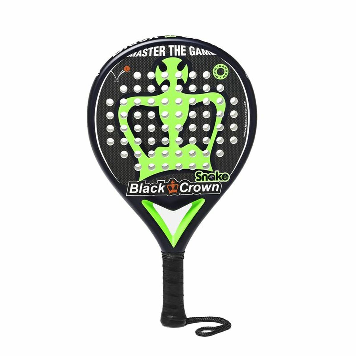 Racchetta da Padel Nero Crown Snake Lime green