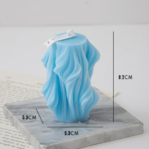 Creative Geometric Wave Scented Candle