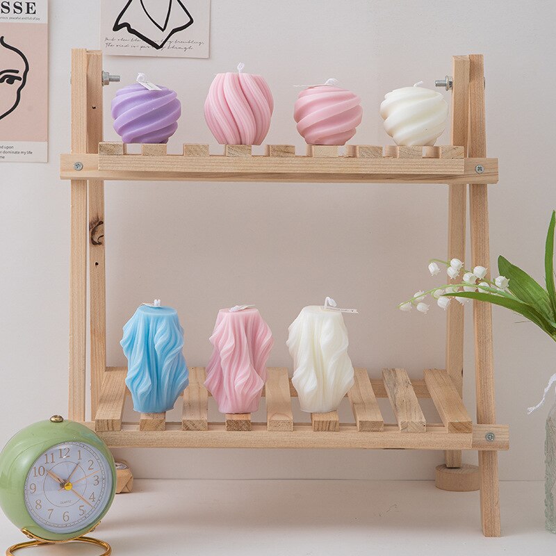 Creative Geometric Wave Scented Candle
