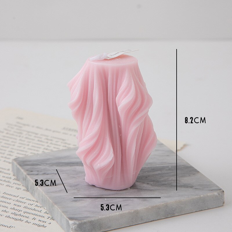 Creative Geometric Wave Scented Candle