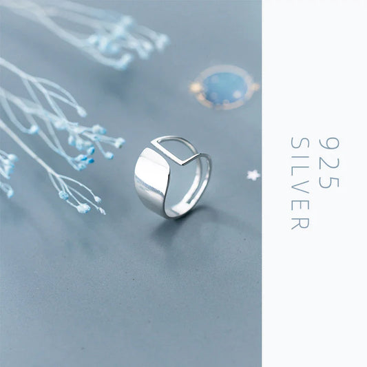 Anello in argento sterling 925 con stella cava, gioielleria raffinata, bijoux