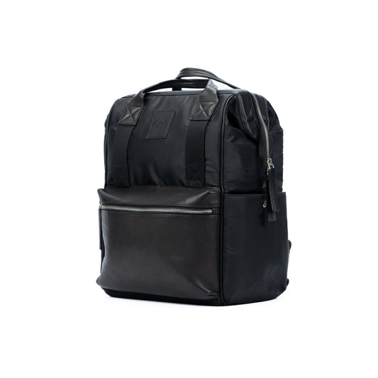 K0037AB | Zaino Idrorepellente in Nylon Impermeabile/Vera Pelle piena