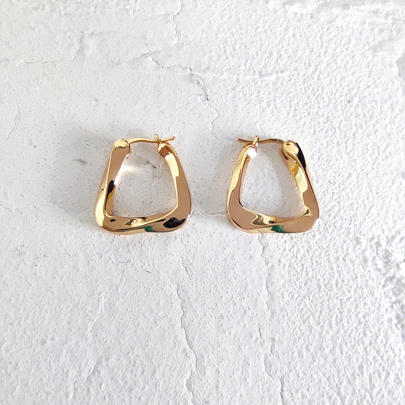 Irregular Eardrop Earring Female Simple Style