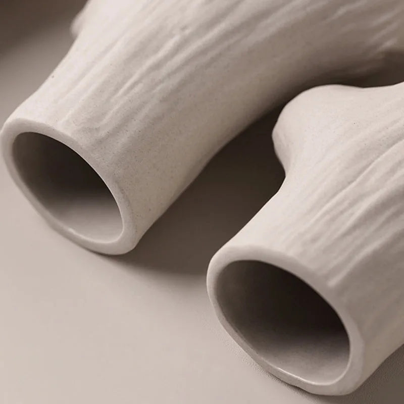 CAPIRON Stammvase, Keramik, nordischer Stil, Wabi-Sabi, Blumenarrangement, Schreibtisch, Heimdekoration, Zubehör, Bücherregal, Inneneinrichtung