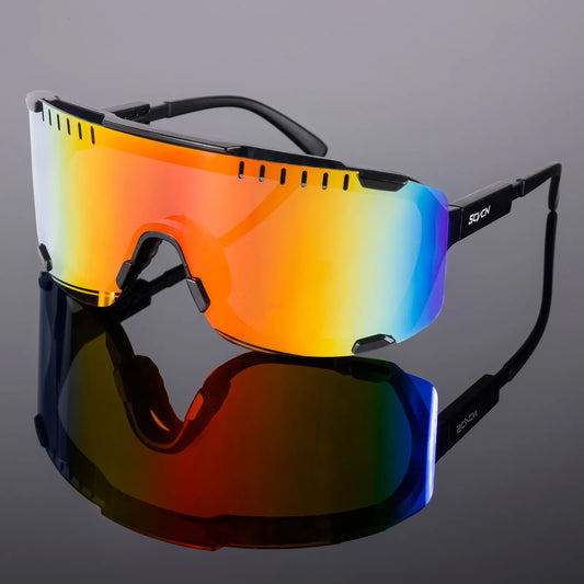 SCCVN Photochrome Brille Radfahren Sonnenbrille für Männer Mountainbike Rennrad Brillen Pock Cycle Goggles UV400 MTB Biking