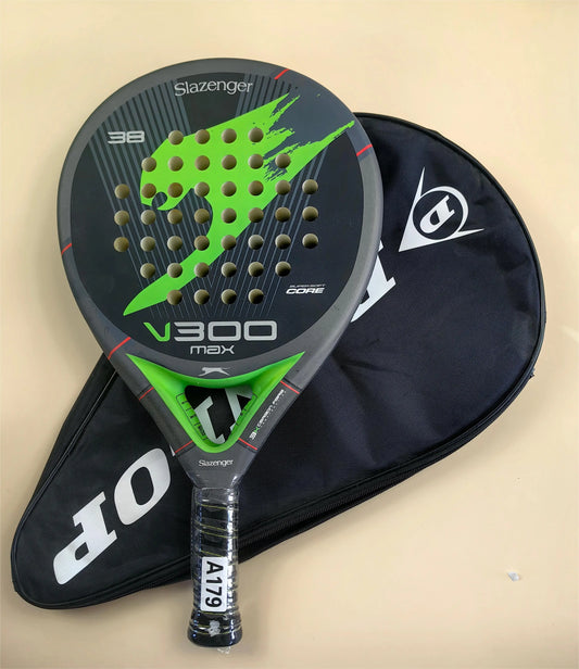 Racket Tennis Carbon Fiber Soft EVA V300 with Padle Bag Cover
