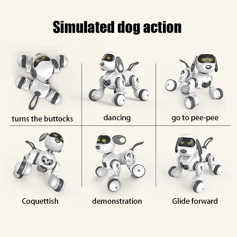 Electronic Robot Dog Stunt with Voice Command & Touch-sense