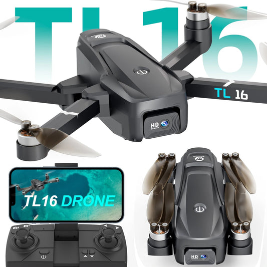 TL16 Drone 1080P HD Camera 2.4G WiFi FPV UAV Toy RC Quadcopter Brushless Motor Wide Angle Motorised lens Optical Flow Gift CO