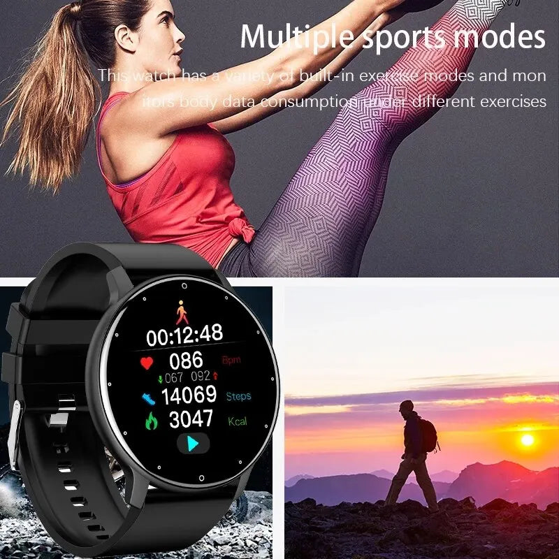 Sport-Smartwatch plus Ohrhörer für Android und iOS