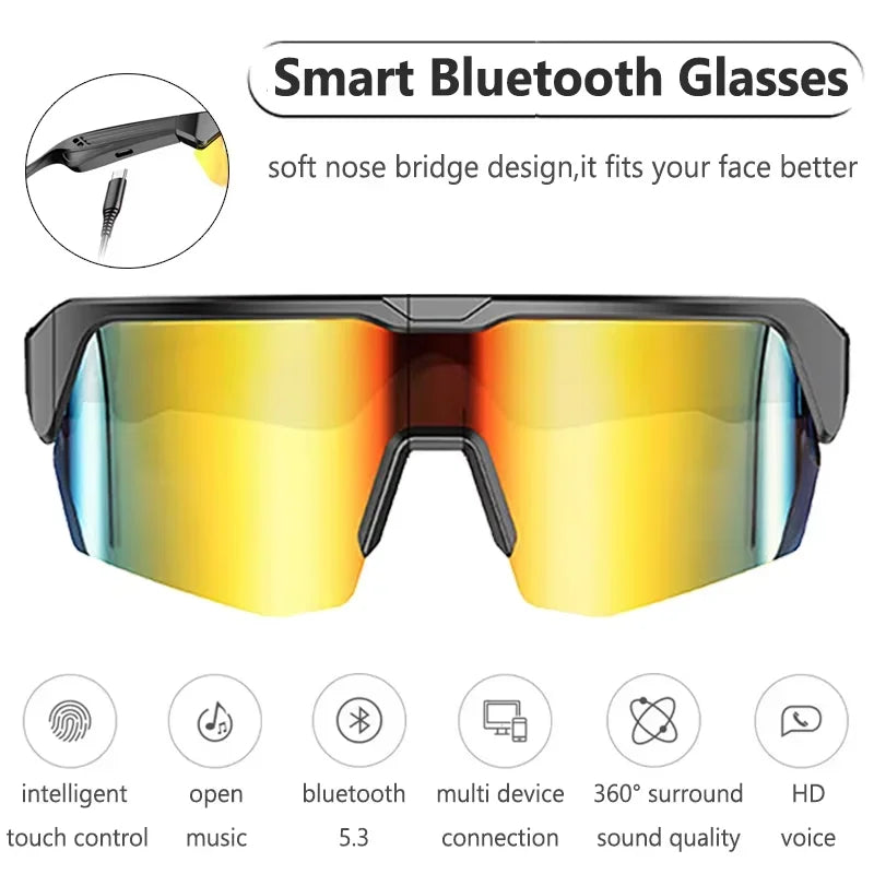 Cycling Bluetooth Smart Headset Sunglasses