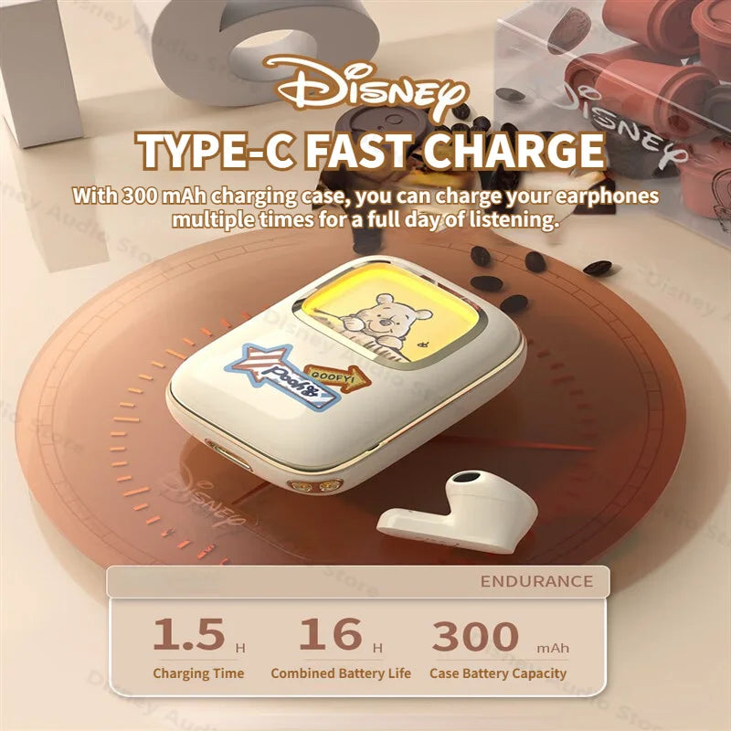 Disney Q10 TWS Bluetooth Earbuds Waterproof HIFI Sound