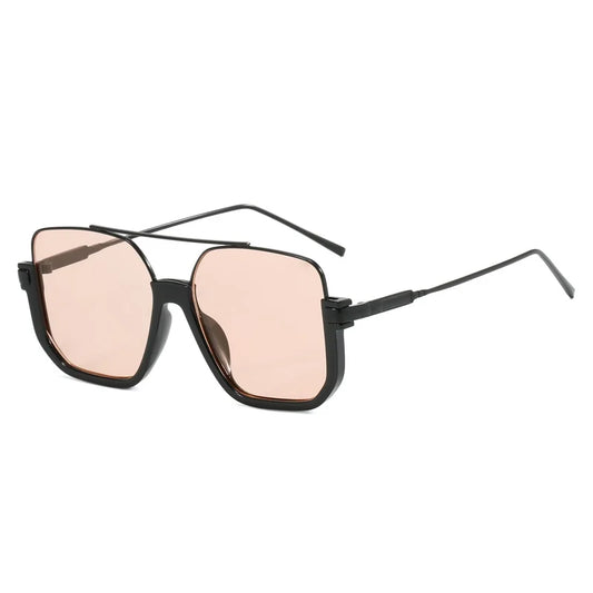 Double Beam Sonnenbrille mit großem Rahmen, neues Retro-Halbrahmen-Design