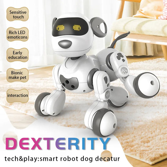 Electronic Robot Dog Stunt with Voice Command & Touch-sense