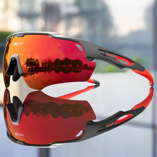SCVCN Radfahren Sonnenbrillen Männer Frauen MTB Fahrrad Brille UV400 Polarisierte Angeln Protezione Eyewear Photochrome Bike Goggles