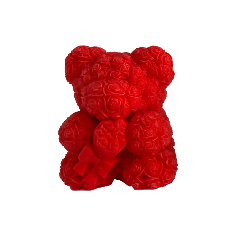 Creative 3D Rose Bear Aromatherapy Candles