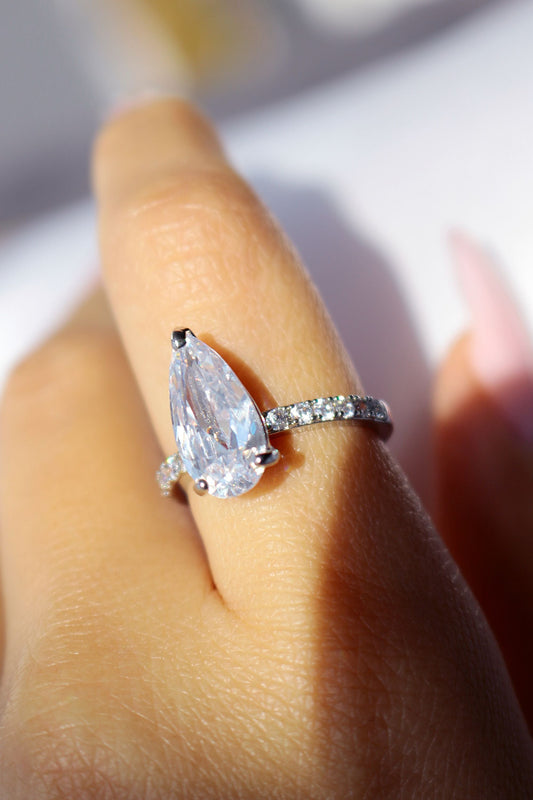 "Royal" | 925 Silber Birnen Cocktail Ring