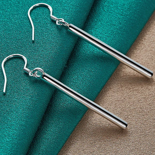 Orecchini pendenti rotondi in argento sterling 925 per donna, gioielli da matrimonio, fidanzamento, festa, moda