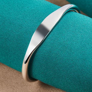 Armband 925 Sterling Silber Glatter Armreif Für Frau Mann Hochzeit Verlobung Mode Charm Party Schmuck